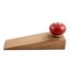 2 Pieces Red Round Ceramic Wooden Door Stopper